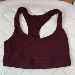 Lululemon Burgundy Sports Bra